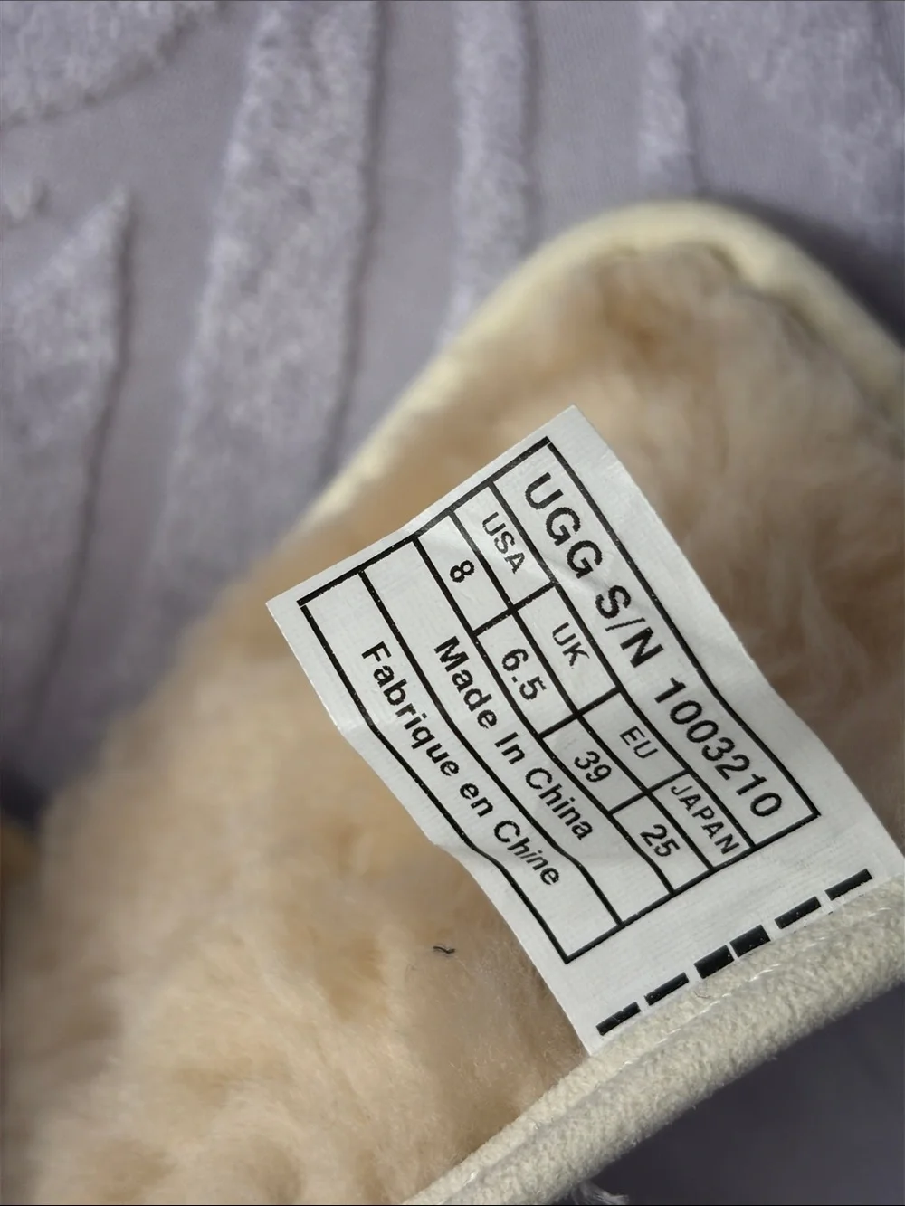 UGG slip leather